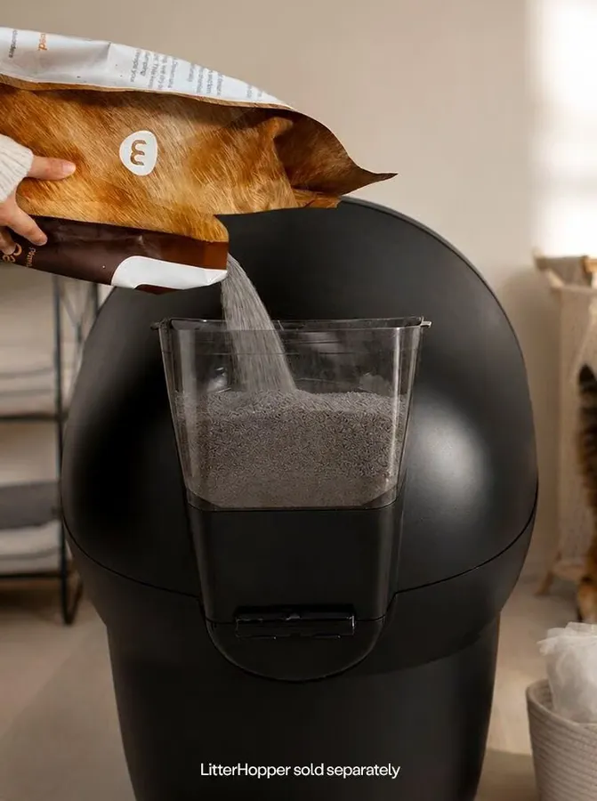 Litter-Robot 4 self-cleaning litter box, front view, photo 2 of 4