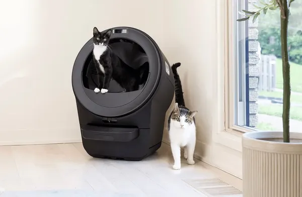 Litter-Robot 5 Pro self-cleaning litter box, front view, photo 5 of 7