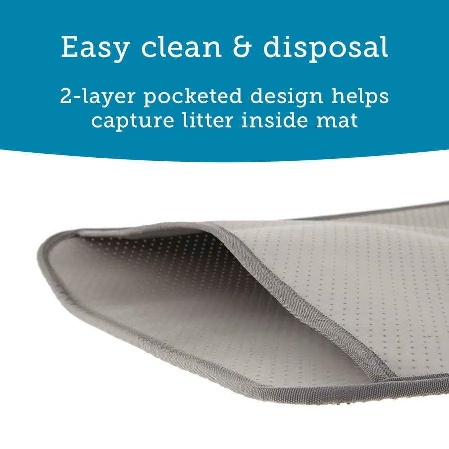 ExquisiCat® Pocketed 2-Layer Cat Litter Trapping Mat, photo 2 of 4