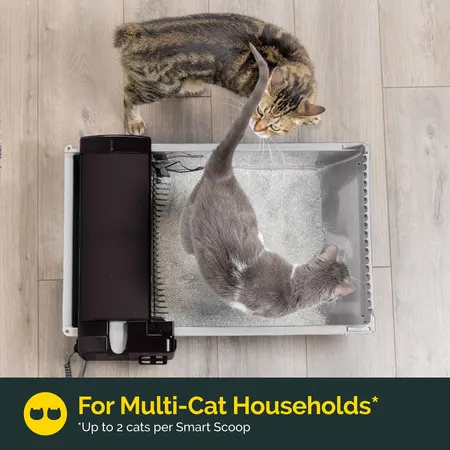 Image: Pet Zone Pet Zone Smart Scoop Semi Automatic Self Cleaning Cat Litter Box, photo 6 of 6