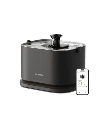 Image: PETLIBRO Petlibro Dockstream 2 Smart Fountain with detachable tank and stainless steel tray, front view, photo 3 of 3