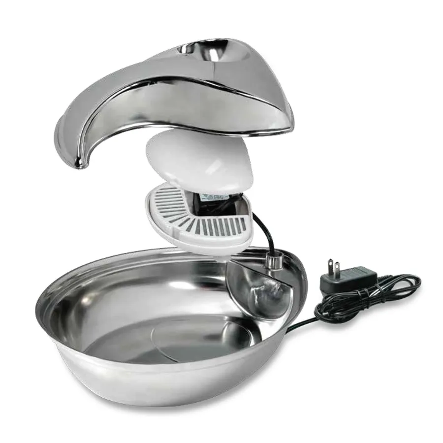 Pioneer Pet #6023 Raindrop® Premium Stainless Steel Drinking Fountain by Pioneer Pet 60 oz, photo 2 of 5