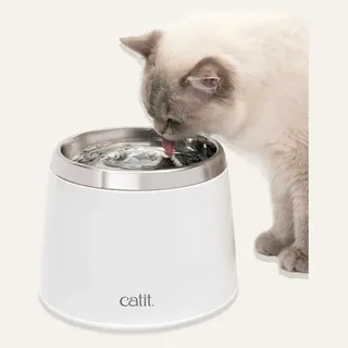 Image: Catit Catit Fresh & Clear Stainless Steel Top Drinking Fountain
